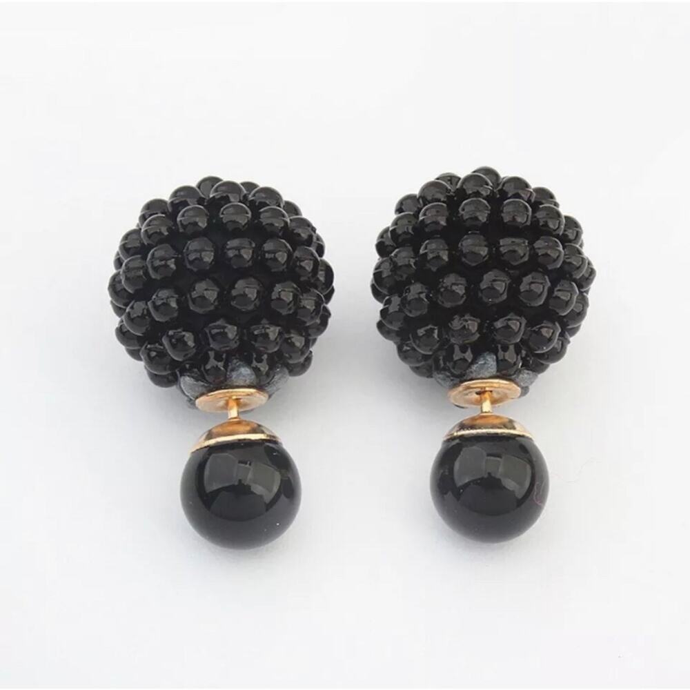 Caviar Double Sided Earrings Peekaboo